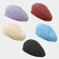Custom Logo French Beret Bonia Unisex Solid Color Head Girth Spring Summer Breathable Wide Brimmed Sports Beach Parties