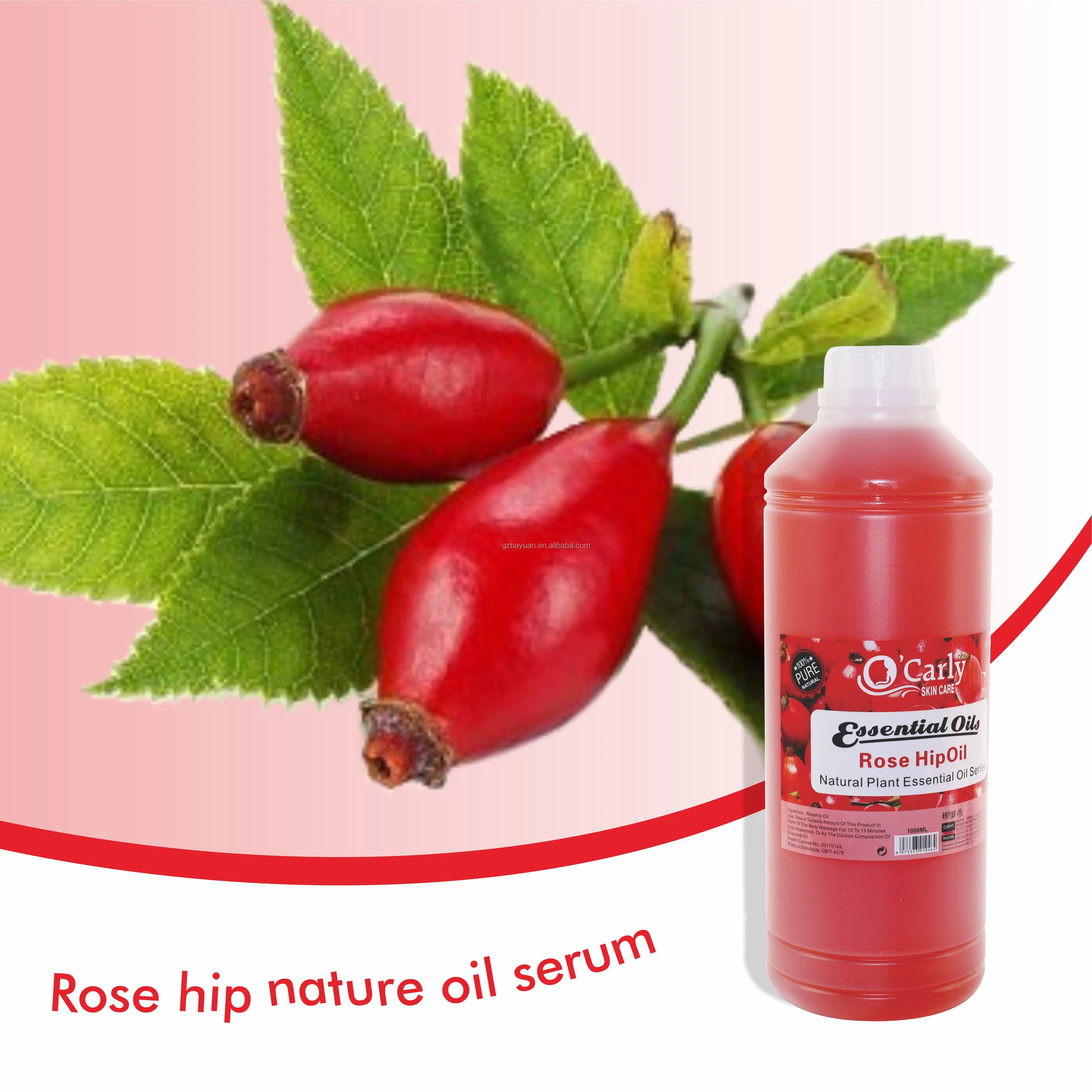 Super Whitening Natural Organic Rose Hip Oil Face Skin Care Moisturizing Anti-Aging Anti-Wrinkle Vitamin C Carnosine Hyaluronic
