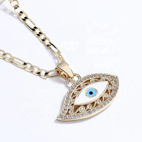 Sky Blue Eyeball Curious and Interesting Customizable Shape Custom Mossanite Necklace Pendant Charms