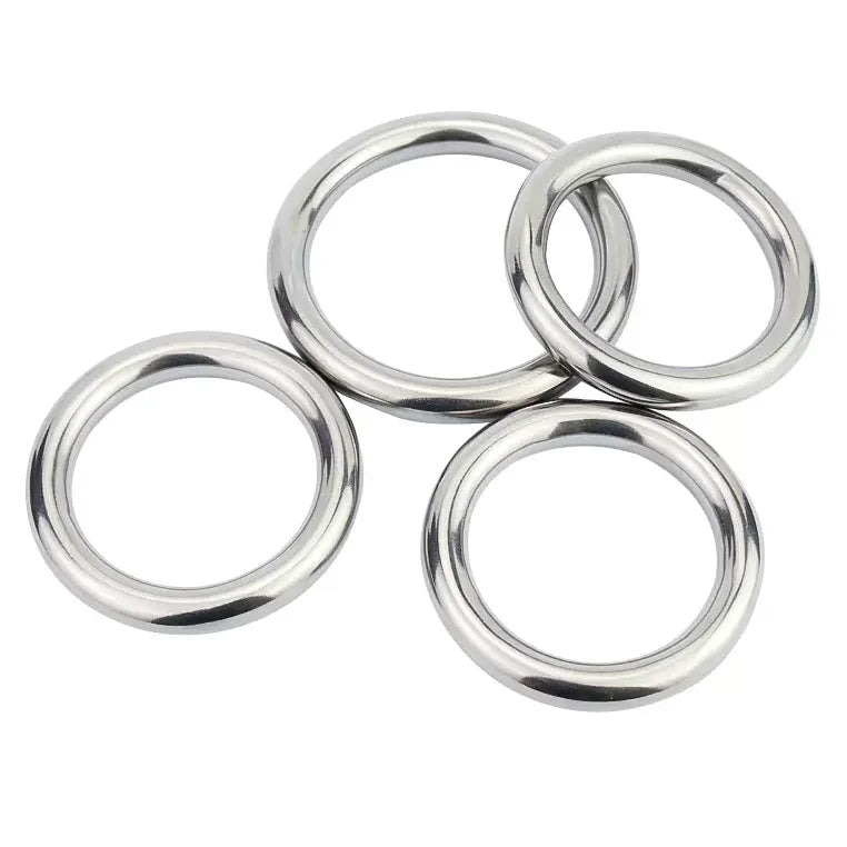 20mm-180mm Stainless Steel 304 Solid Welded O Ring with Wire Diameter 3-20mm and Plain Finish