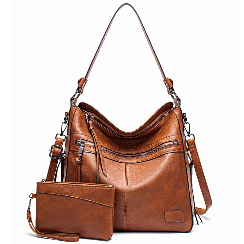 New Women Hand Bags Large Designer Ladies Hobo Bag Bucket Purse Faux Leather Handbags for Women