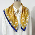 Custom Head Wear Neck Silk Head Scarves Square 65cm Scarf 100% Silk Square Bandana Traditional Printed Neckchief