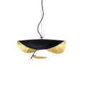 Indoor Black Gold Luxury Metal Hat Pendant Light Foil Decorations Modern Led Chandelier for Home Hotel