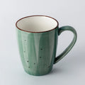 Ceramic Coffee Mug Wholesale 10.6oz 14oz Green Porcelain Cups For Restaurant Hotel Wedding Uses