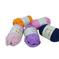 Hand-Crochet Storage Basket 100% Polyester Made From T-Shirt Fabric Yarn Cotton T-Shirt Yarn Fancy Yarn Product