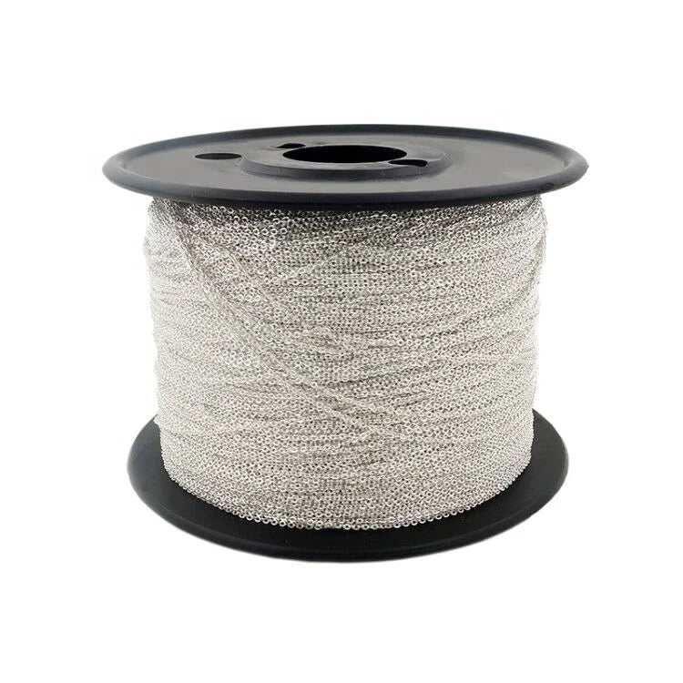 Factory Wholesale Hammered Made Flat Cable Chains Semi-finished Chain for Jewelry Making