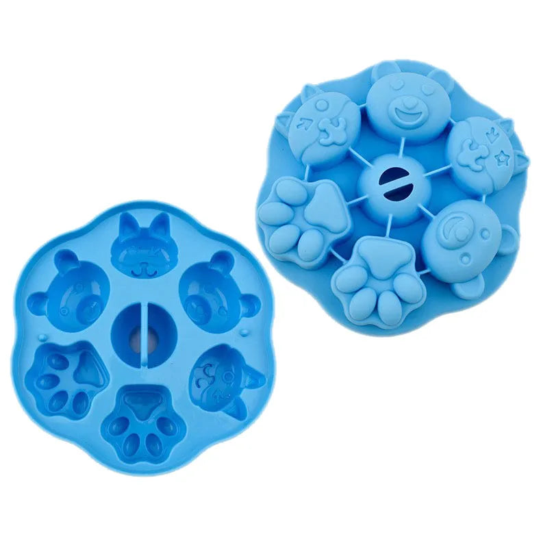 High-Quality Non-Stick Blue Animal Model Container Silicone Cake Mold
