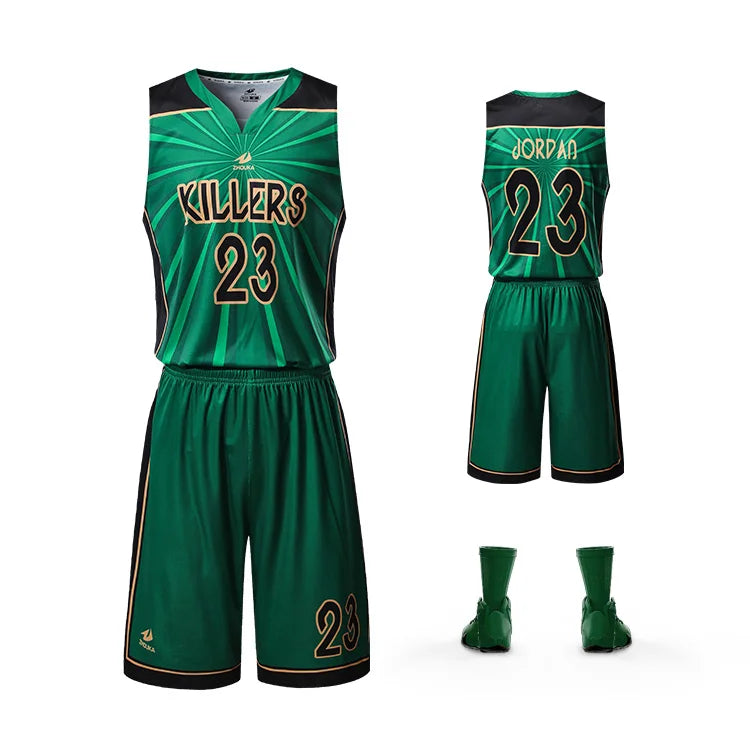 Zhouka Custom Design High Quality Sports Basketball Uniform Basketball Jersey