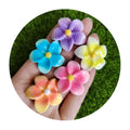 30MM Colorful Mini Resin Cherry Blossom Flower Cabochons No Hole Floral Flat Back Charms for DIY Jewelry Embellishment Supplies