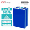 EVE EU Stock LF105 105Ah 4000 Cycles 3.2V LF105 60V Electric Scooter Battery Lithium Battery Lifepo4 Golf Carts
