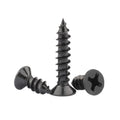 Black Phosphated Countersunk Phillips Head Self Tapping Wood Screw Carbon Steel for Furniture
