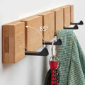 Nordic Bamboo Wall Mounted Coat Hooks - Powerful and Creative for Kitchen Door and Bathroom