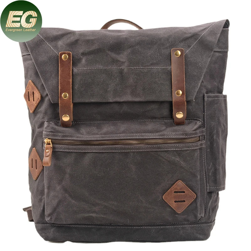 Ga90 Men's Hiking Black Travel Backpack Design Waterproof Leathersports with Logo for School Camping Custom Duffle Backpacks