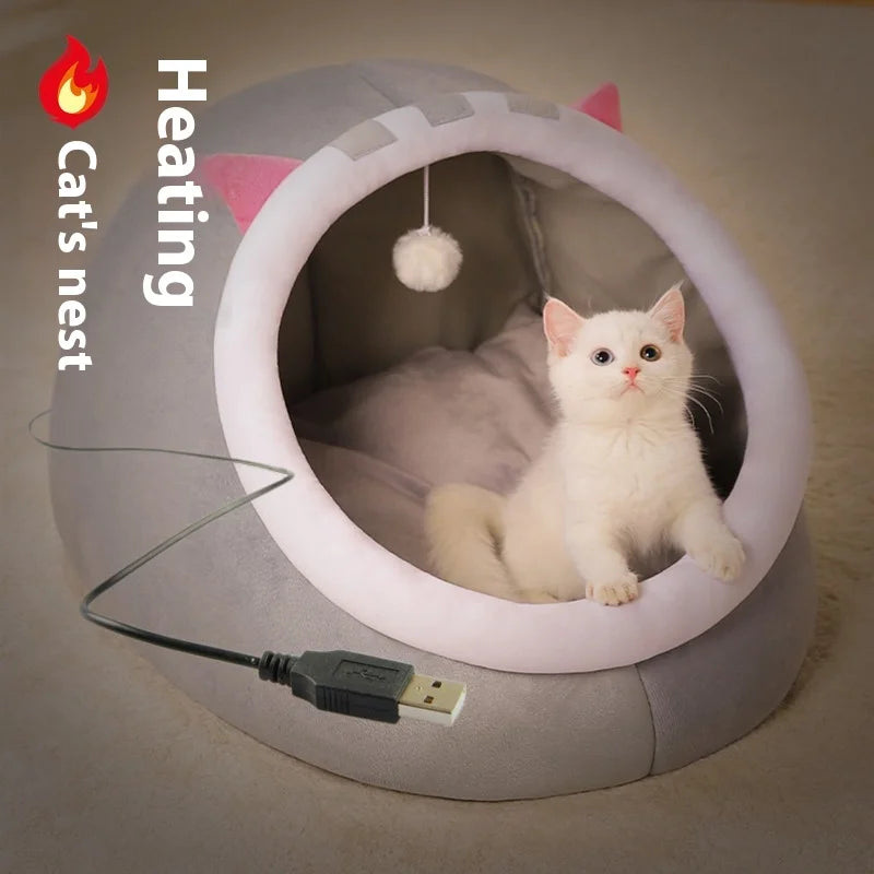 Universal Winter Warm Eco-friendly Semi-Enclosed Dog House Solid Pattern 100% Cotton Cloth Packing Carton