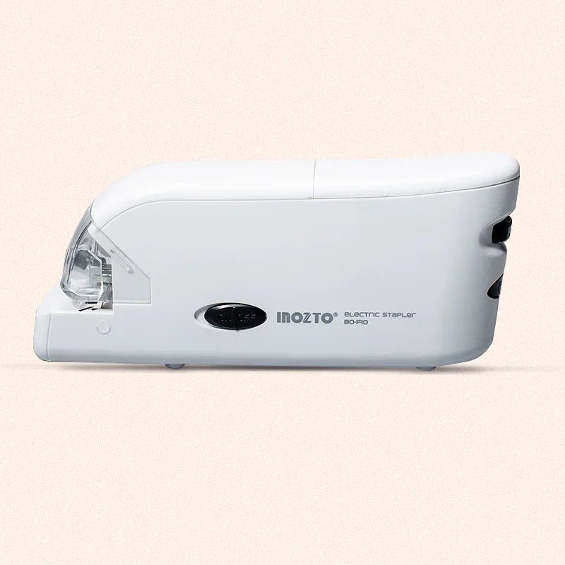 Dual-Power Electric Stapler Mini Plastic Plug-In Design for Labor Saving Paper Binding
