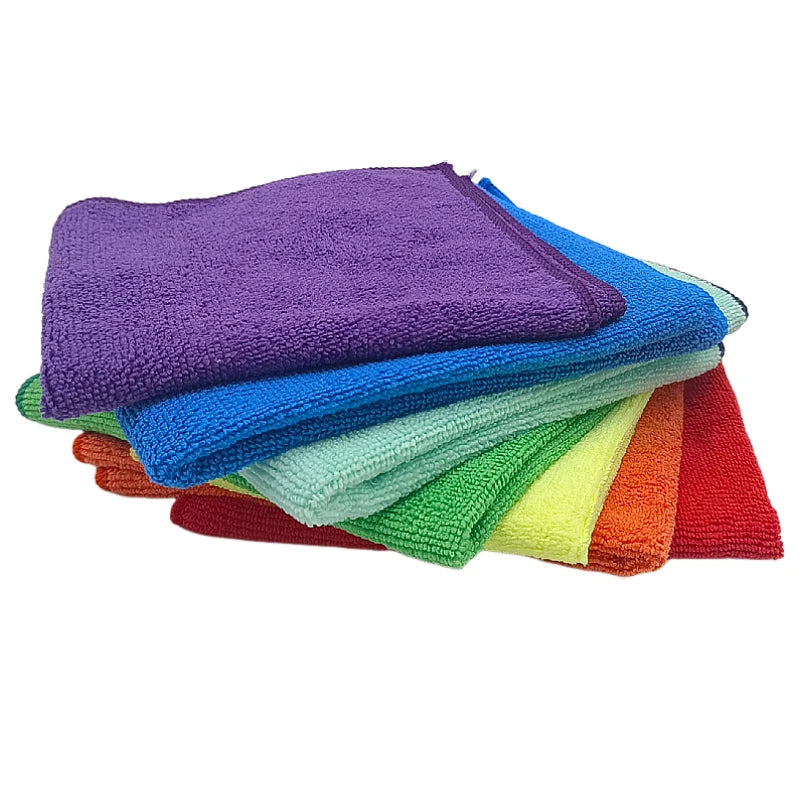 Wholesale Warp Knitted Custom Quick-Dry 250GSM 280GSM 300GSM Microfiber Towel Car Cleaning Cloth for Home Use