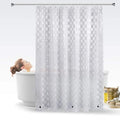 Factory Price 1.2x1.8m 3D Shower Curtain Liner Bathroom Accessories Waterproof Translucent Bathing Sheer Bathroom Curtains