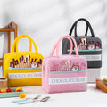 Custom Logo Reusable Insulated Polyester Fitness Lunch Picnic Cooler Bag New Fashion Cute Cartoon School Kids Food Delivery