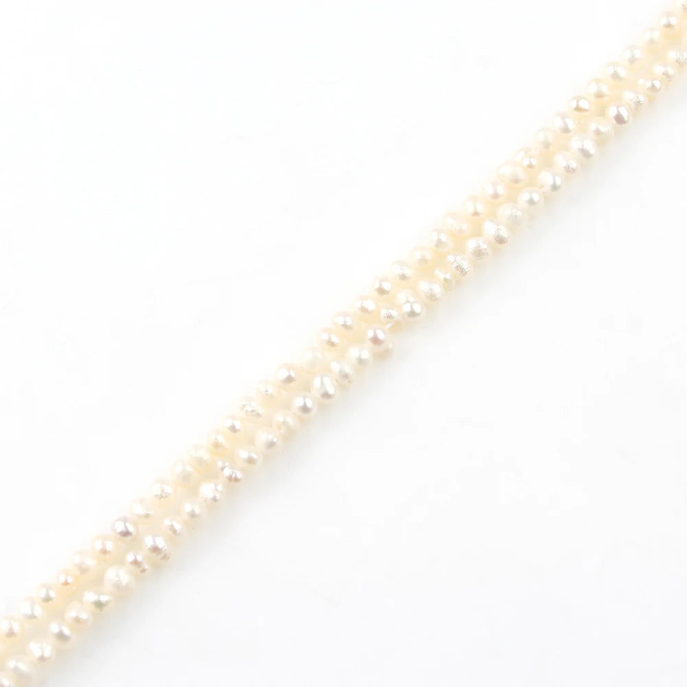 Wholesale 2.5-3MM round White Freshwater Pearl Beads Natural Loose Pearls for DIY Jewelry Making