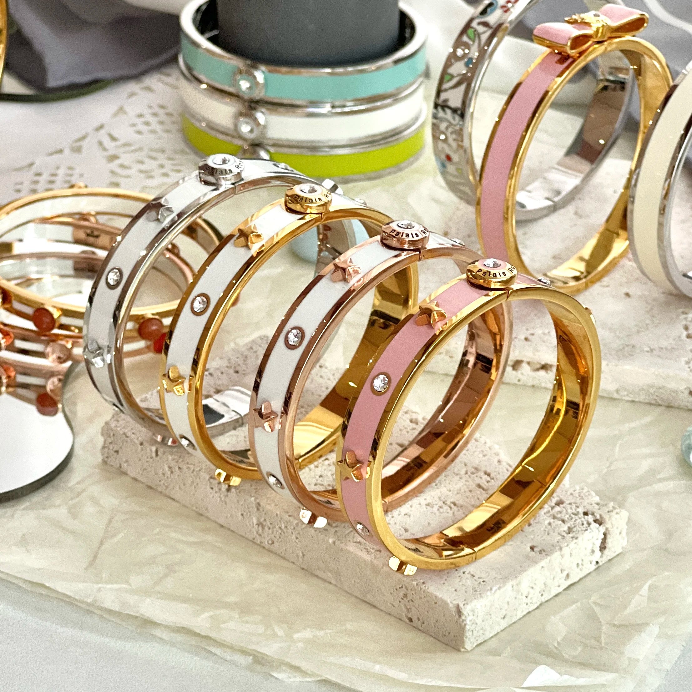 Wholesale Retail Environmental Multicolor Enamel Lady Fashion Bracelet Colorful Bangle Jewelry