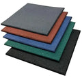 Multi-color Modern Hotel Indoor Rubber Decking Tiles 15-50mm Thickness 50cm X 50cm
