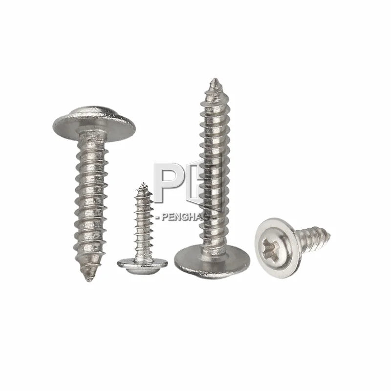 Self-tapping Screw with Medium Cross Round Head with Cushion Self-tapping Screw Tip Screw PWA1.7-PWA4