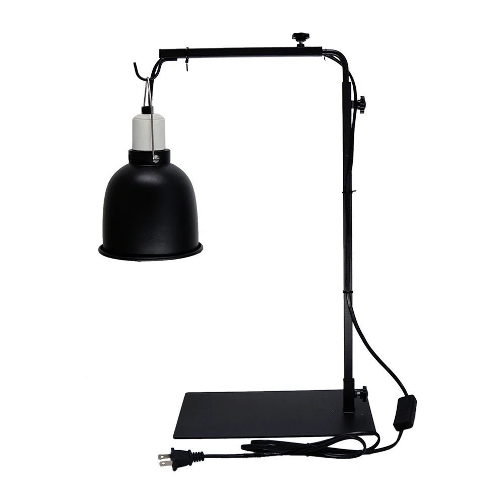 Expandable Reptile Basking Lamp Holder Fixture Floor Light Landing Stand Floor Lamps Standing Adjustable Reptile Lamp Stand