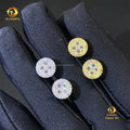 Best Selling Fashion Style Drop Shining Hip Hop Style 925 Silver Iced Out VVS1 Moissanite Diamond Stud Earrings Man Gift