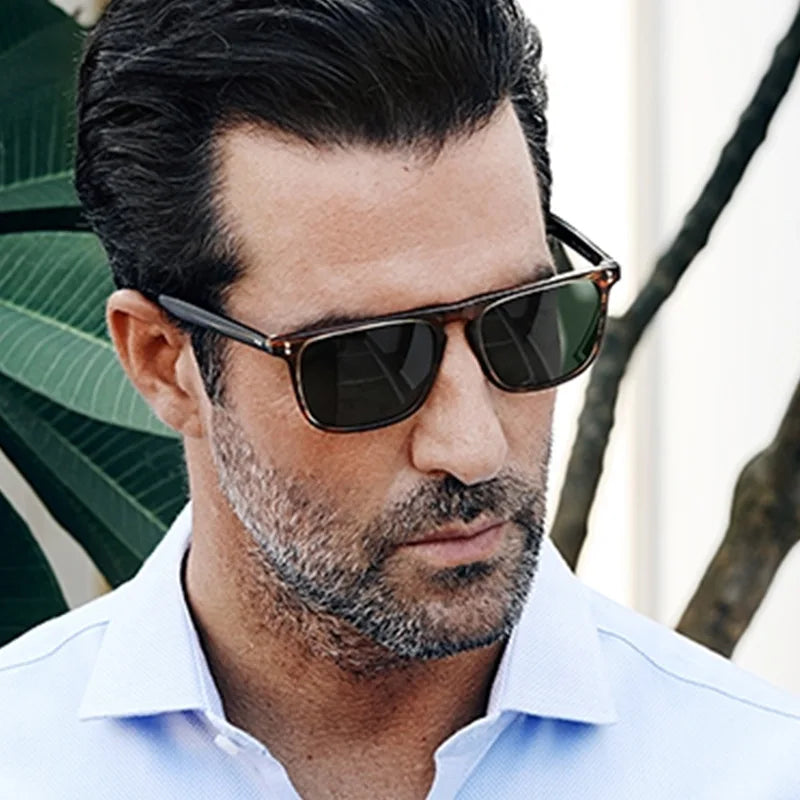 2023 UNOC New Fashion Retro Studs Square Metal Frame 9 Colors UV400 Sunglasses Vintage Korean Style Unisex Customizable Lens