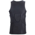 Custom Logo Men's Padded Compression Tank Top  Protective Breathable Spandex Shirt for Football Rugby Training