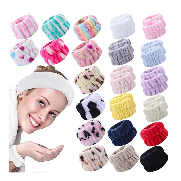 Wrist Spa Washband Microfiber Wrist Wash Towel Band Absorbent Wristband for Women Girl Washing Face Prevent Liquid From Spilling