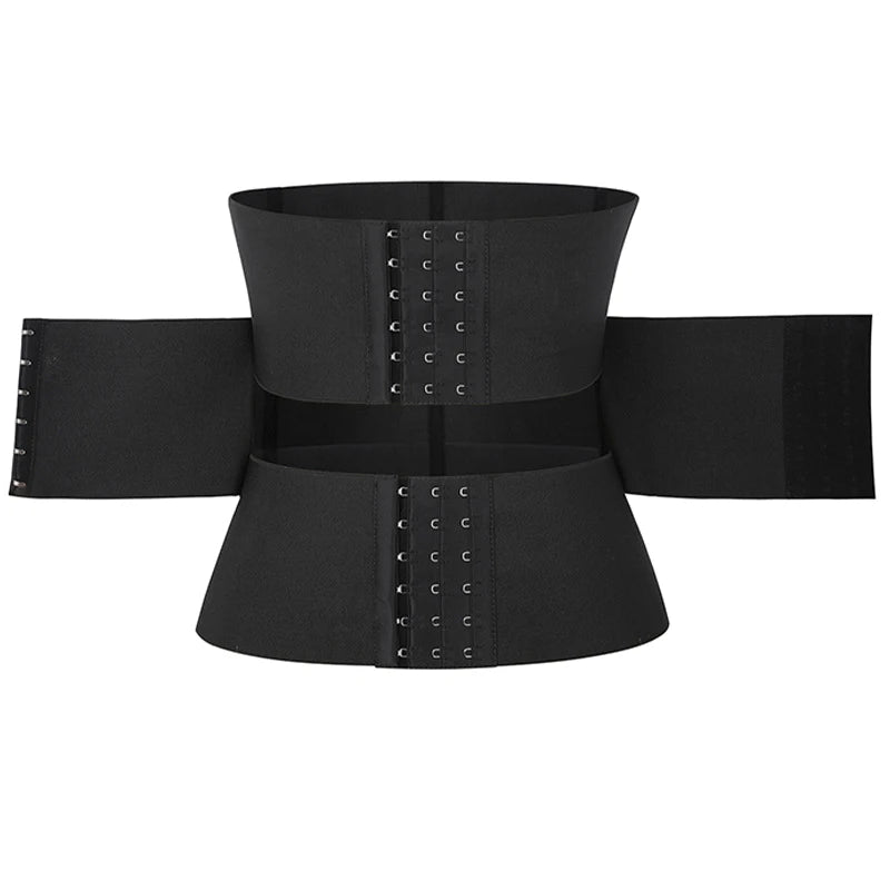 New Design Slimming Tummy Body Shaper Corset Cincher Detachable 3 Segment Separate 2 Belts Breathable Belly Wrap Waist Trainer