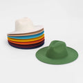 Wholesale Western Vintage Big WIde Brim Sombreros Chapeau Femme Felt Fedora Hats for Women Men Autumn Winter Church Party