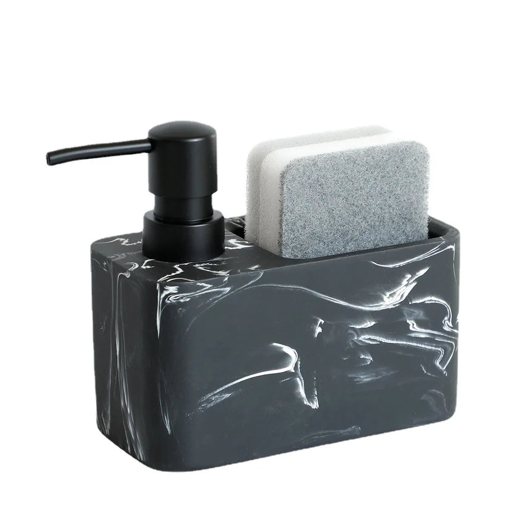 Beige Polyresin Automatic Foam Soap Dispenser for Kitchen Use Modern Design 1 Year Warranty
