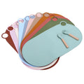 2021 Round Christmas Dining Place Mats Set Silicone Table Runner and Placemat for Christmas Dinners