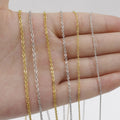 Personalized Size 45CM Long Steel Cable Chains Necklace Thickness 1MM 1.5MM 2MM Stainless Steel Chain Necklace