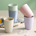 New Wheat Straw Plastic PP Water Cup Household Drinking Coffee Tea Juice Eco Friendly Reusable Cups