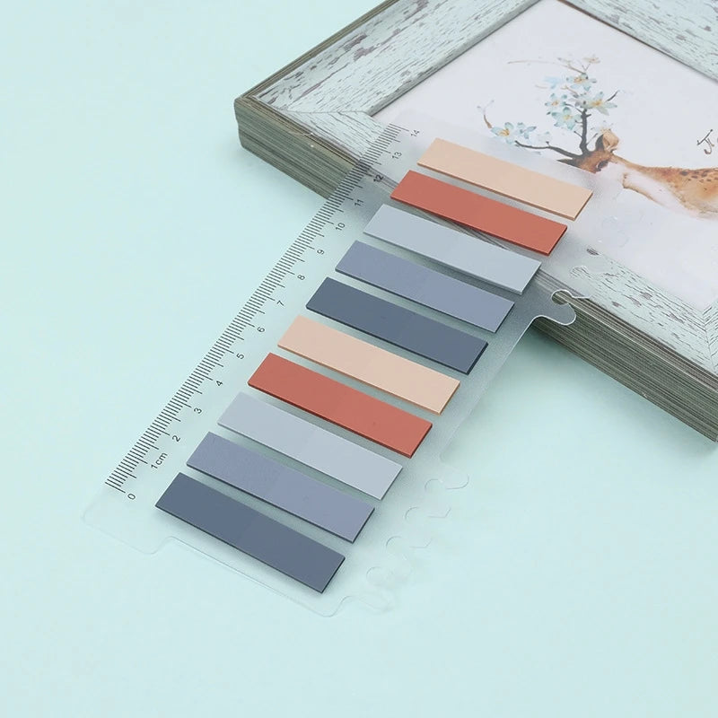 Transparent Multi-Colored Jewelry Label Book Sticky Note Tabs Page Tabs Writable and Repositionable Strip Index Tabs