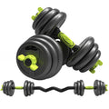 PINJIAN Gym Equipment Adjustable Kettlebell Dumbbell Barbells Colorful for Home Workout Dumbbell bar Set 10KG