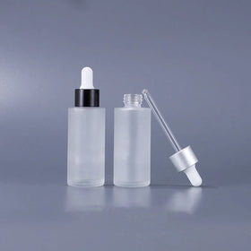 High Quality 50ml Frosted Glass Dropper Bottle for Skin Care Essential Oil Minimum Order 100pcs