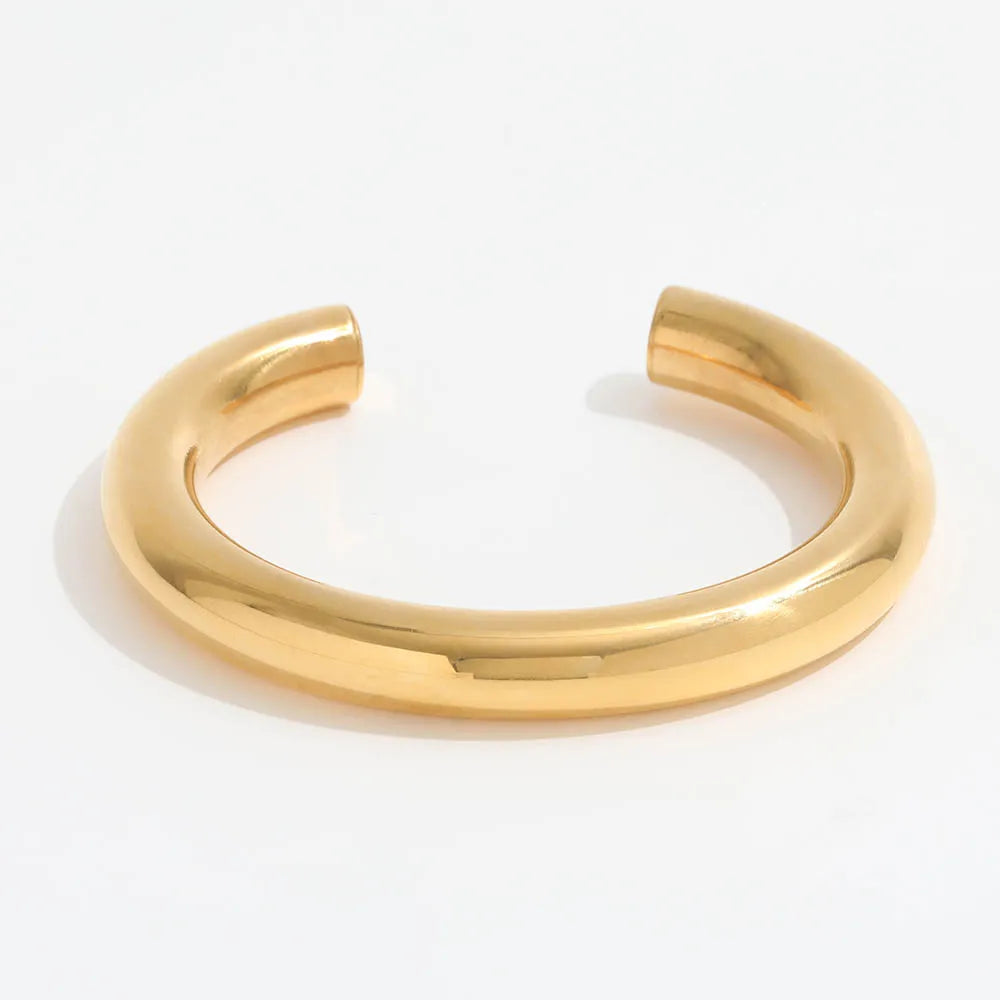 Fenny Tarnish Free Permanent Fashion Chunky Hollow Cuff Bracelet Reary to Ship Stainless Steel Jewelry Wholesale
