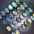 Wholesale High Quality Healing Polished Gemstone Labradorite Palm Stone With Good Flash for Energy Decoration