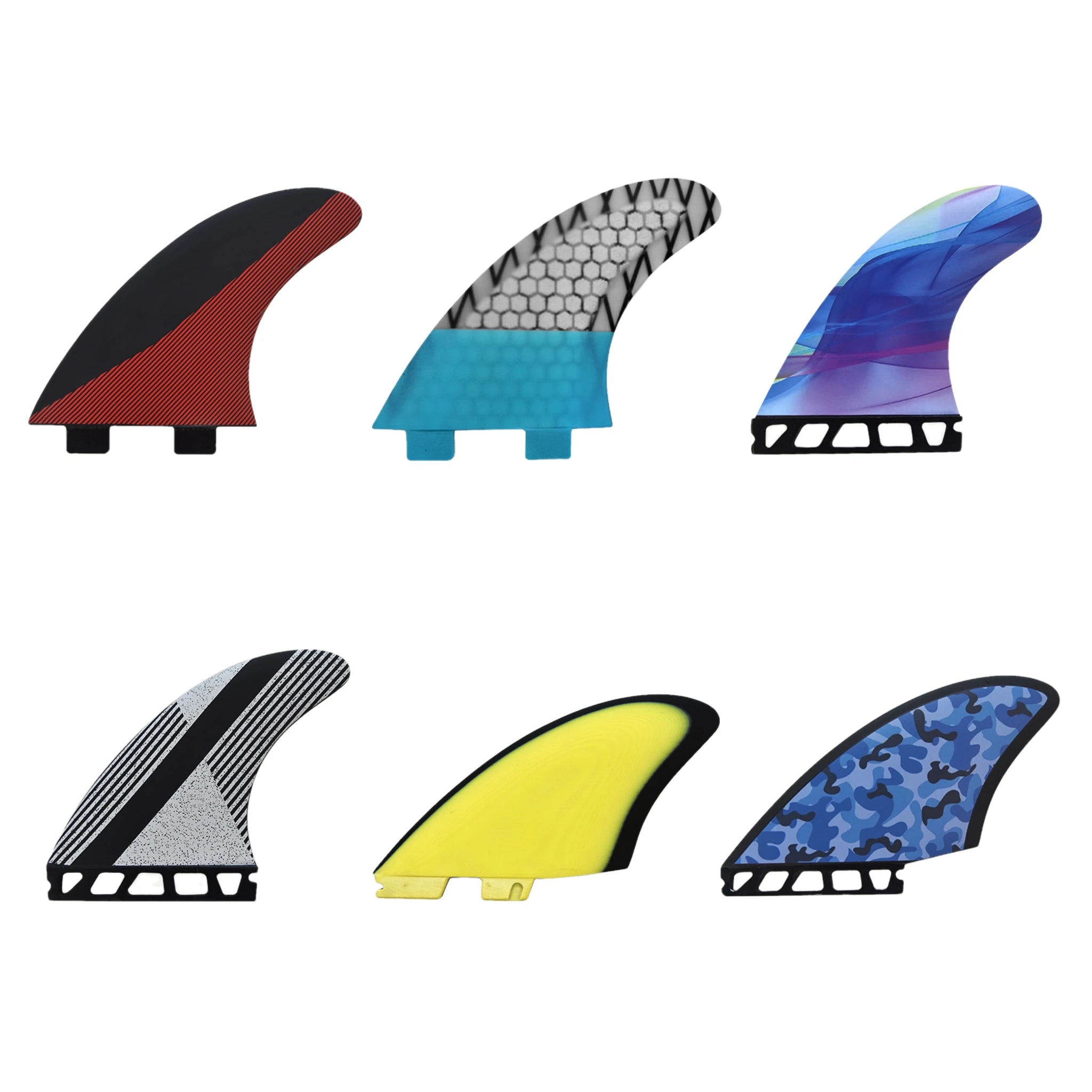 Wholesale New Arrival Fins Surf Tri Fin Honeycomb Carbon Fiber Glass Surfboard Fin for Sale