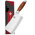 WILDMOK Heavy Duty Chopping Knife 7 Inch Stainless Steel Butcher Knife Chinese Kitchen Chopping Knife Bone Chopper