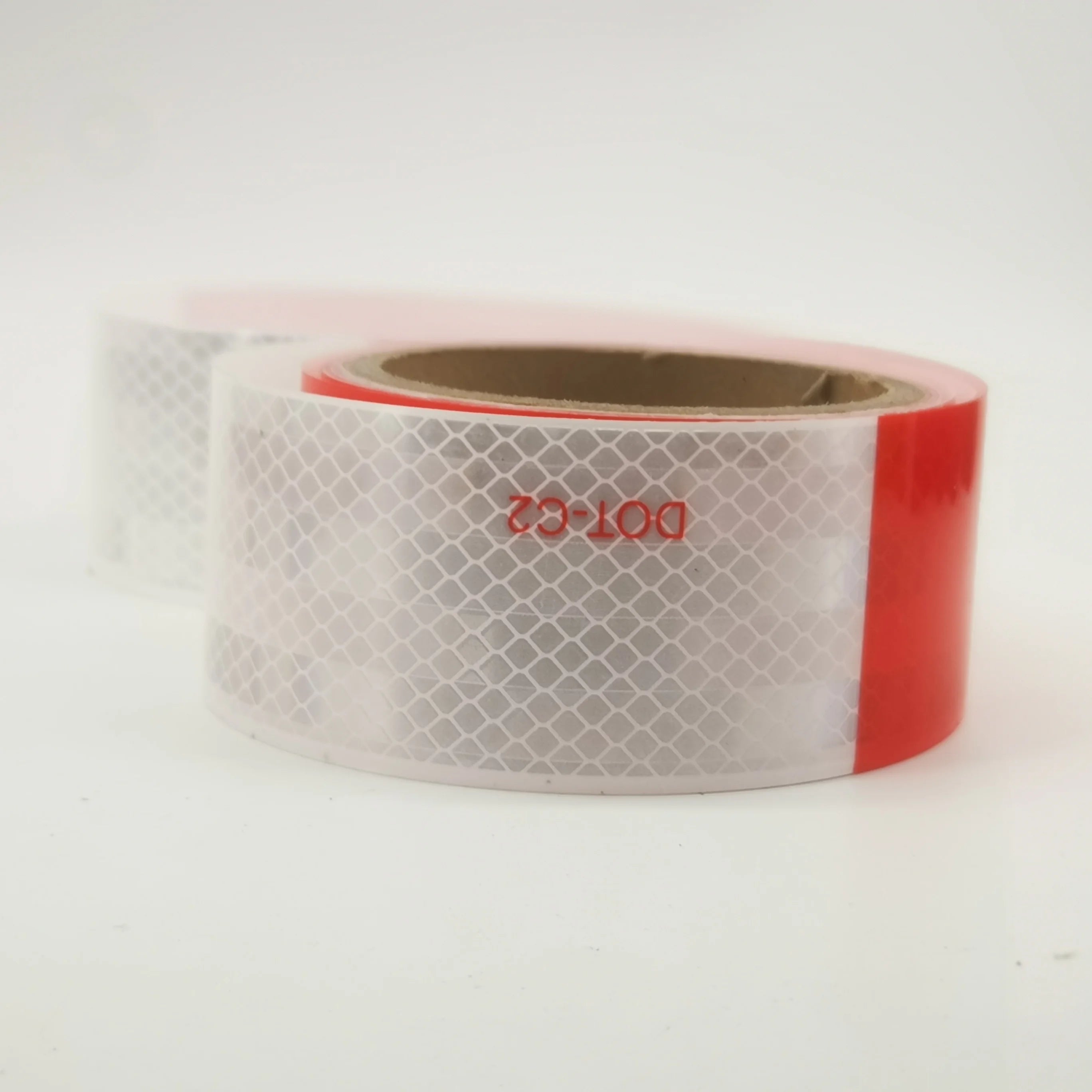 Custom DOT C2 Reflective Tape 2 Self-Adhesive Waterproof Eco-friendly UV-Resistant Safety Reflector Strong Warning Retro Red