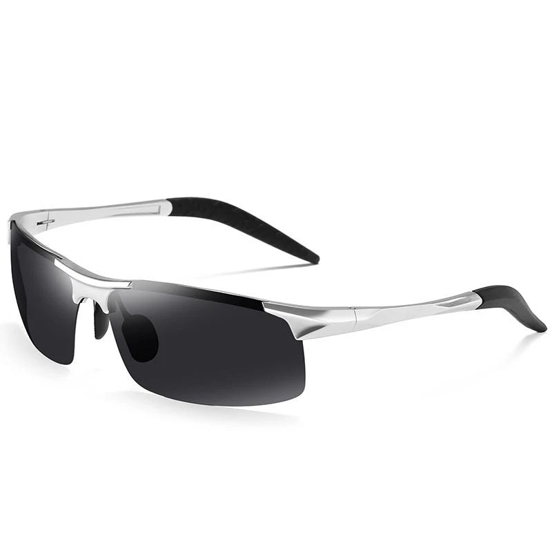 Sunray Ultra-Light Aluminum-Magnesium Alloy Polarized Fashion Cycling Fishing Outdoor Eyewear Sport Sunglasses for Men