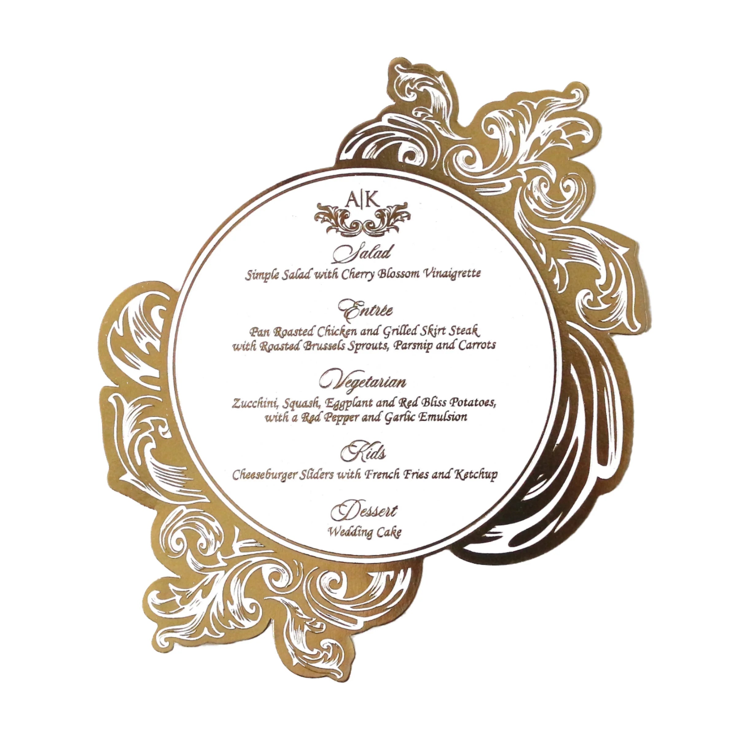 DIY Elegant White Pearl Paper Menus With Gold Foil Wedding Party Event Elegant Restaurant Food Menu Cards