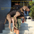 Medium & Large Aged/Sick Dogs Double Shoulder Carrying Eco-Friendly Nylon Portable Outdoor Dog Carrier Backpack Button Closure