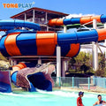 Water Entertainment Equipment Fiberglass Big Bowl Water Slide Aqua Amusement Park Customized Prices