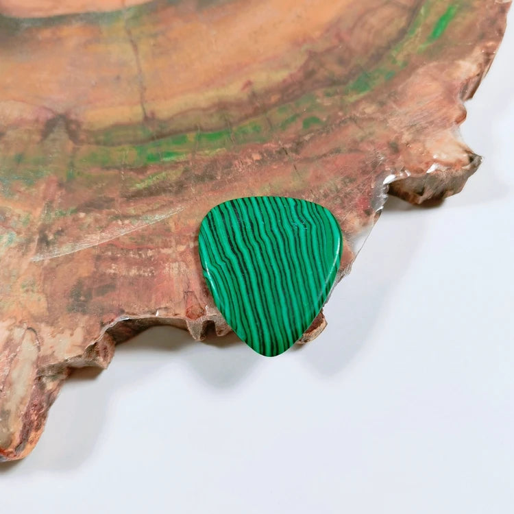 Hongzhuo Personalized Custom Malachite Guitar Picks Design Slice Plectrum